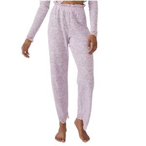 Free People Lace Pajama Pants Lilac M